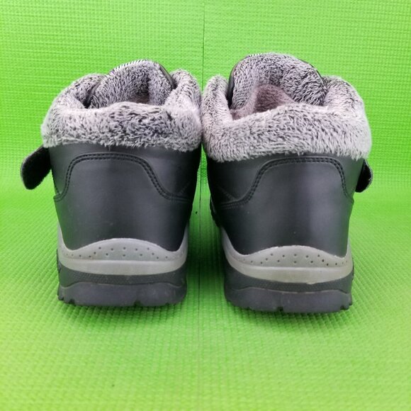 ✅Gracosy Women’s Faux Fur Lined Outdoor Hiking Boots Black Faux Leather Size 41 - Picture 8 of 11